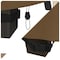 Pure Garden Outdoor Couch Cover - 76x33in Heavy-Duty 600D Polyester Canvas with UV 50+ and Waterproof Backing 50-LG1305 - alternate 1